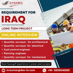 Exciting Job Opportunities in Iraq – Apply for Long-Term Projects!