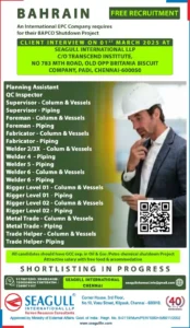 Exciting Job Opportunities in Bahrain: BAPCO Shutdown Project Hiring Now!