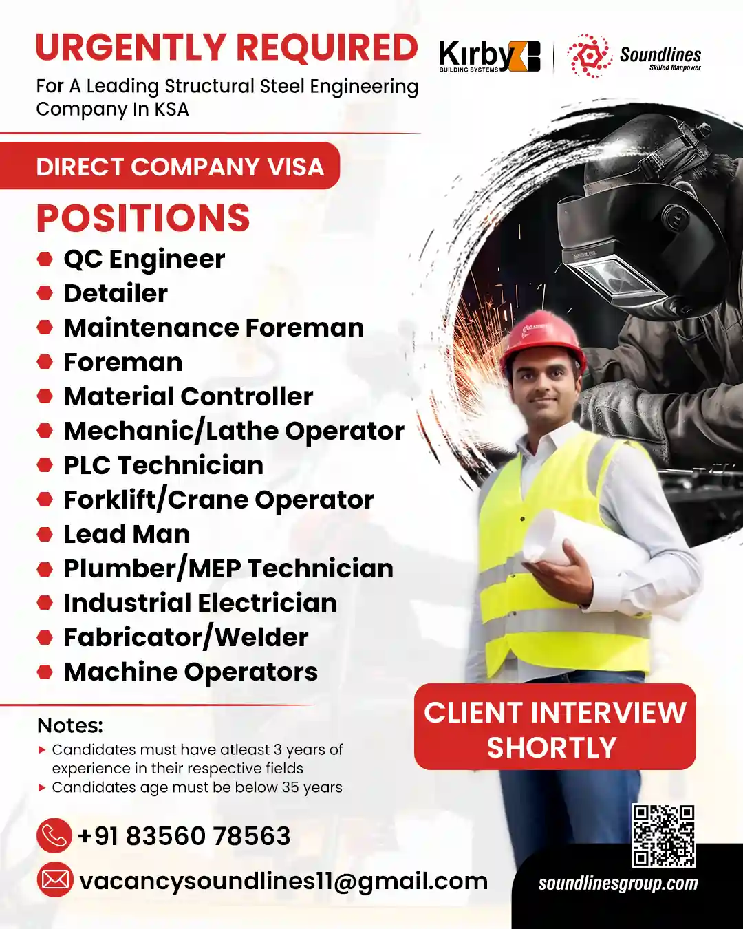 Urgent Hiring for Structural Steel Engineering Jobs in Saudi Arabia – Direct Company Visa