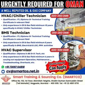 HVAC, BMS, and Oil & Gas Jobs in Oman – Apply Now for High-Paying Careers
