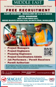 Looking for an exciting career opportunity in the Oil & Gas sector? A leading international company is hiring skilled professionals for its Oil & Gas Shutdown Project in the Middle East. If you have GCC experience and expertise in shutdown projects, this is your chance to secure a high-paying job with free food and accommodation!