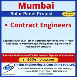 Exciting Opportunity for Contract Engineers in Mumbai – Apply Now!