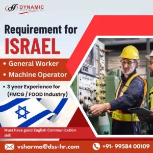 Hiring General Workers & Machine Operators for Israel – Apply Now