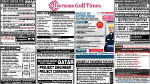 Assignment Abroad Times newspaper dated 06 May 2025 featuring overseas job listings in construction, healthcare, IT, and hospitality sectors.