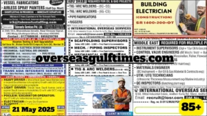 Assignment Abroad Times PDF Today 21 May 2025: Assignment Abroad Times is a trusted recruitment newspaper that provides verified job listings for overseas employment.